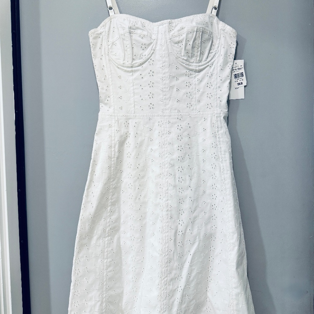 NWT Aqua Eyelet Lace Bustier Dress Size Medium